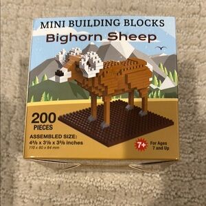 Mini Building Blocks Bighorn Sheep Toy